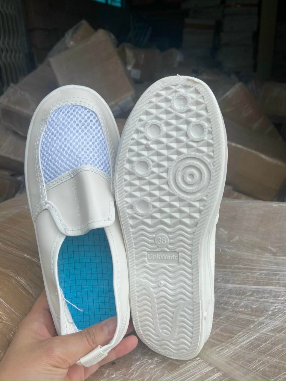 giày phòng sạch linkworld mặt lưới có sẵn tại Hà Nội
