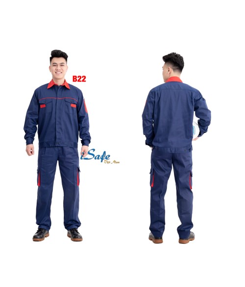 quần áo bảo hộ màu xanh than đẹp