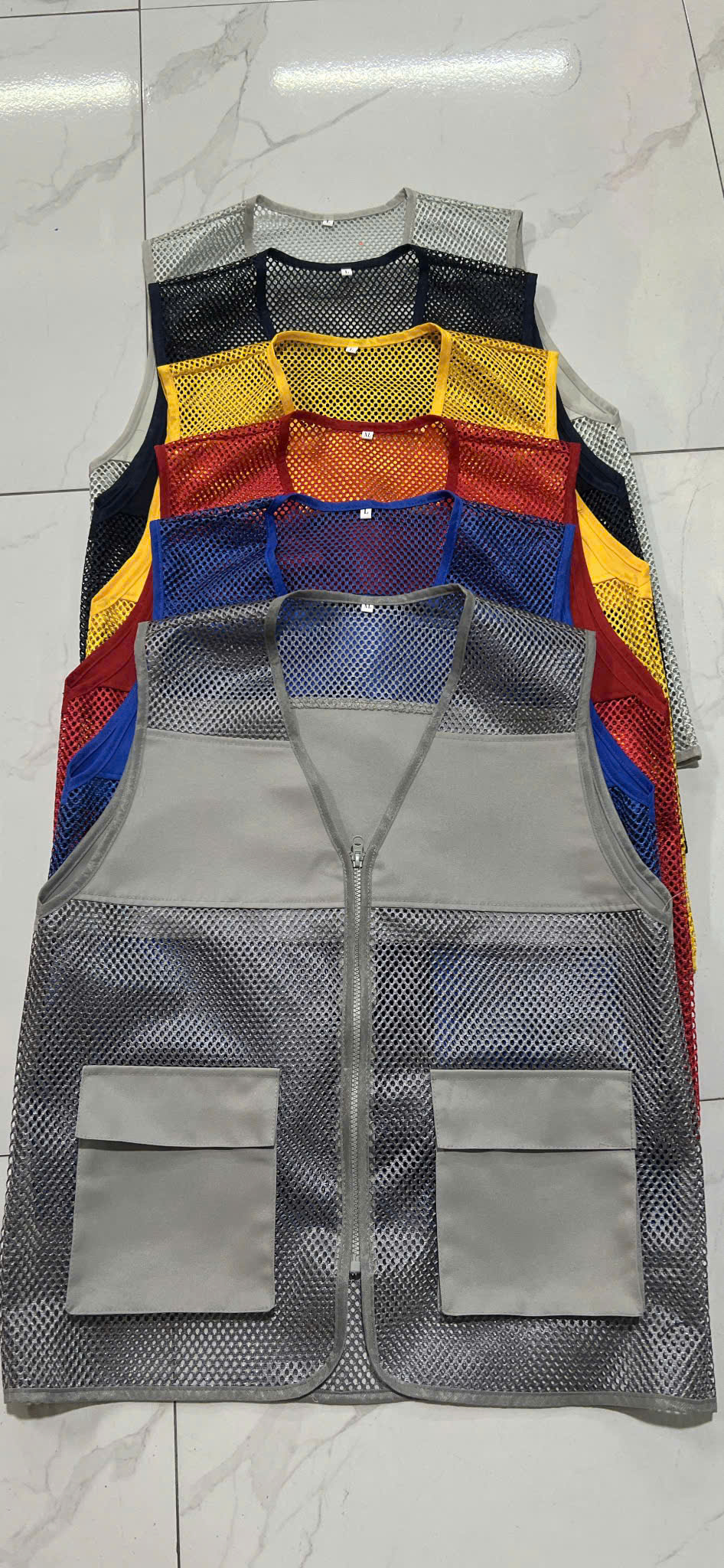 Áo lưới phản quang 2 túi hộp giá rẻ, có sẵn tại Hà Nội